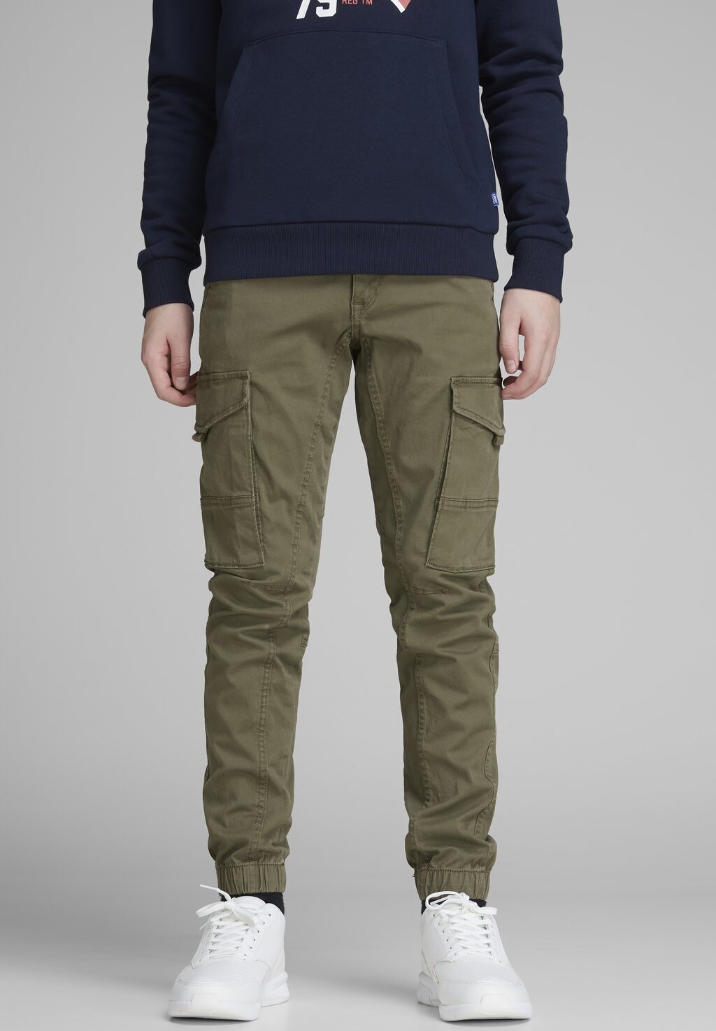

Брюки карго JJIPAUL JJFLAKE Jack & Jones Junior, цвет olive night