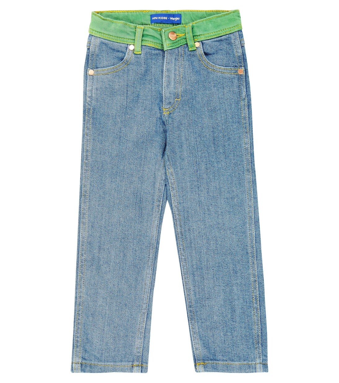 

Прямые джинсы wrangler с логотипом x Mini Rodini, синий