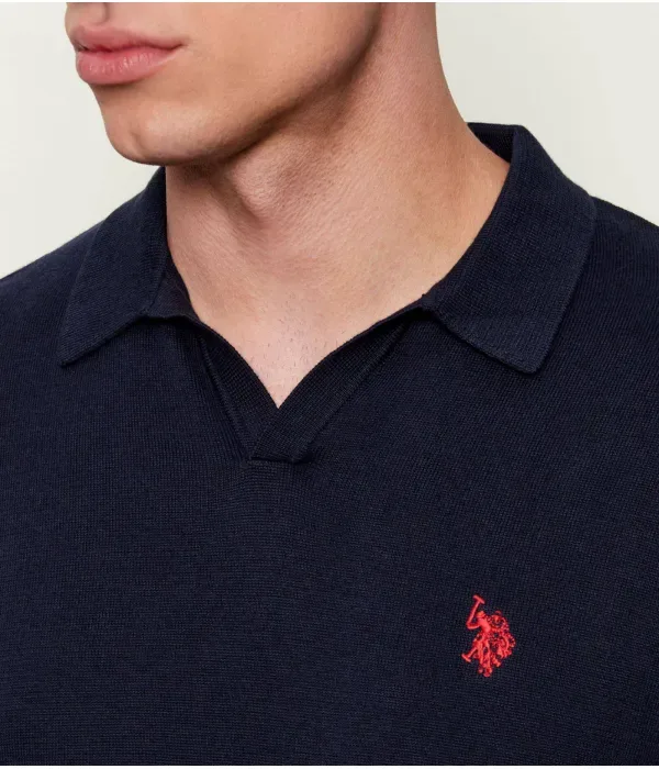 Полюс regular fit Us Polo Assn, темно-синий — фото 4
