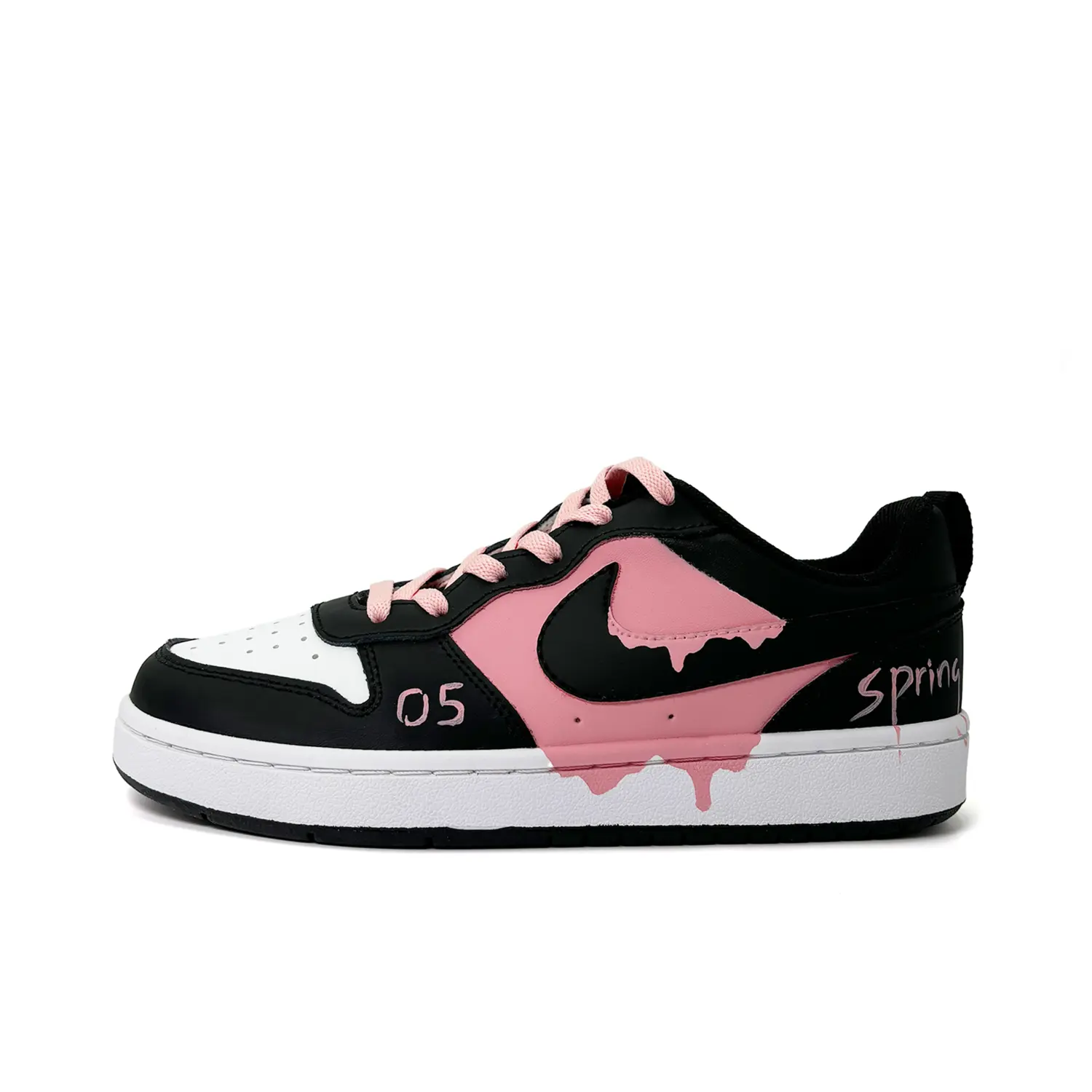 

Кроссовки Nike Court Borough 2 Skateboarding Shoes Women's Low-top Black/Pink, розовый