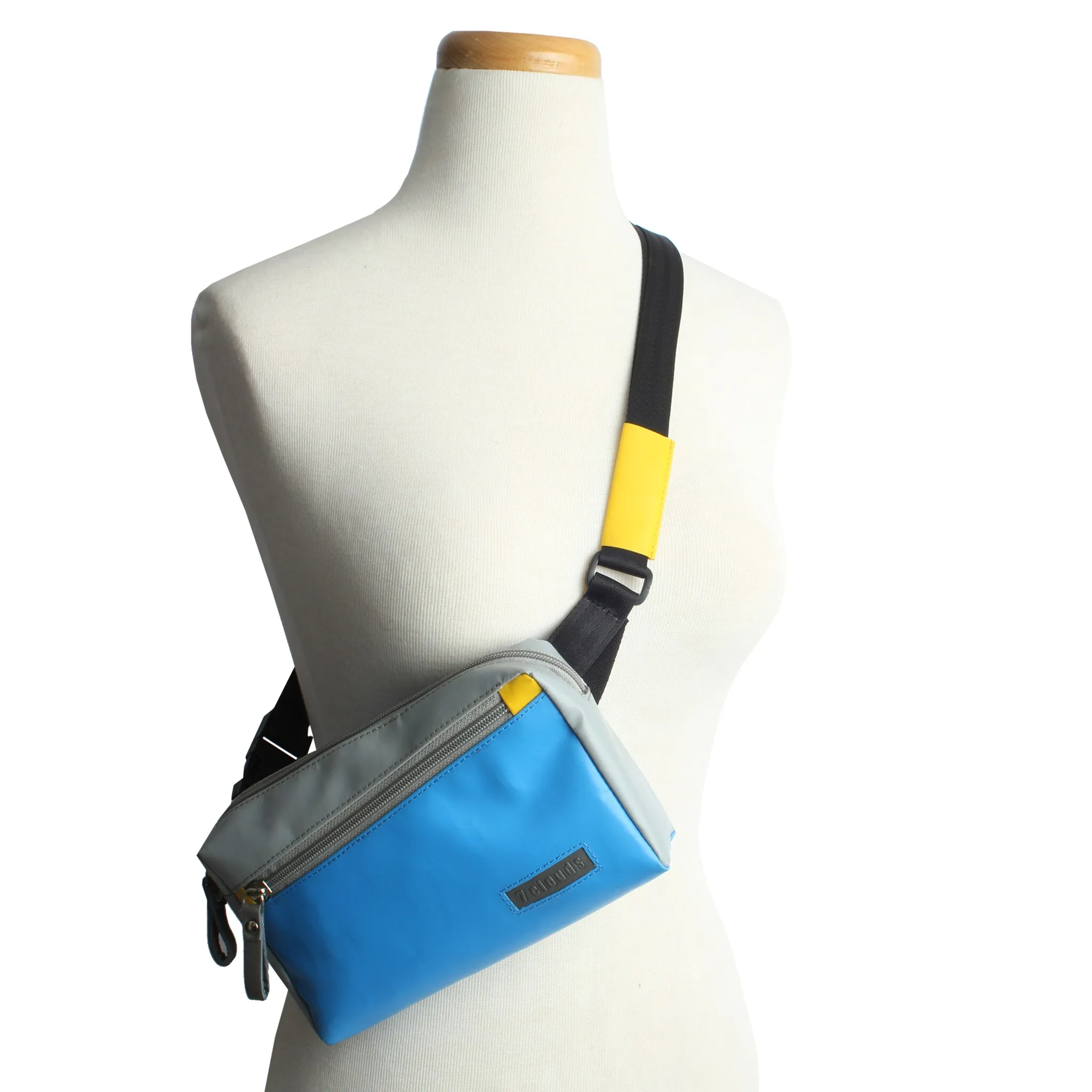 

Сумка через плечо 7clouds "Crobod 7.1", из брезента, серый