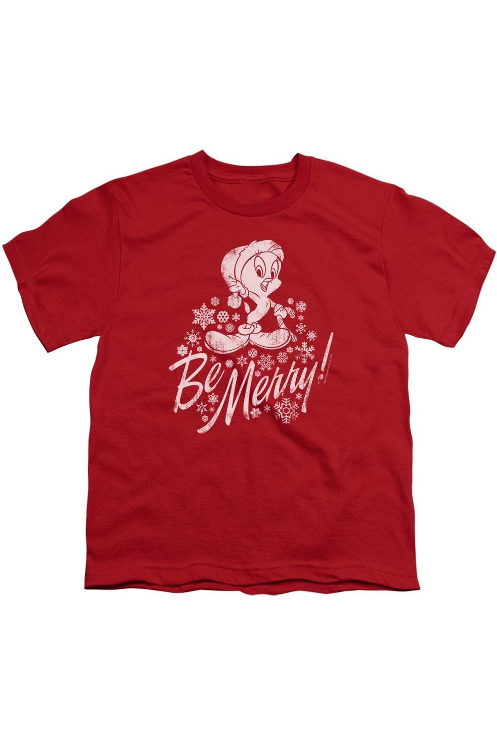 

Футболка с коротким рукавом для детей Merry Tweety от Looney Tunes Gildan, красный