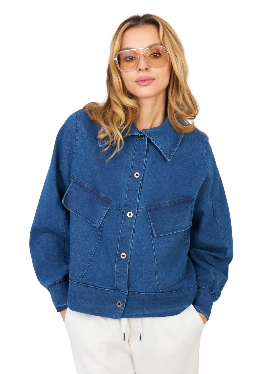 

Madnezz House Куртка на межсезонье в синем дениме