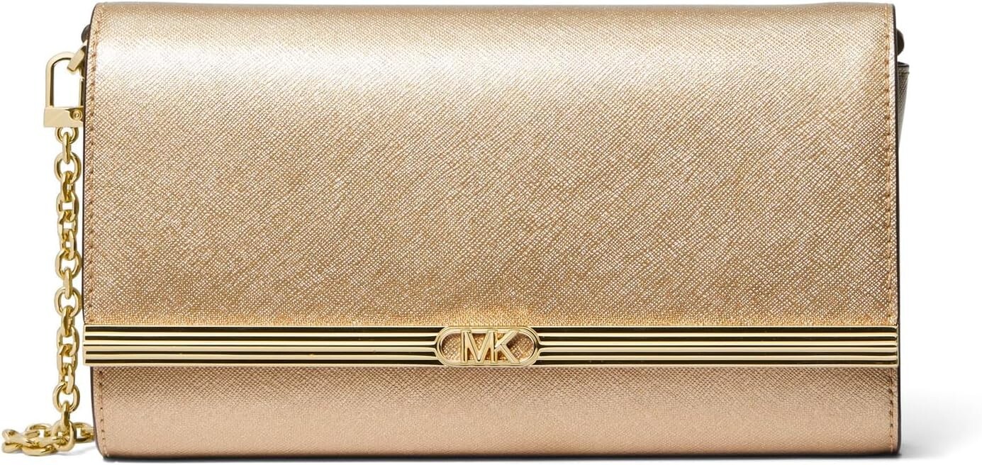 

Мона Большой Восток/Запад Клатч MICHAEL Michael Kors, цвет Pale Gold