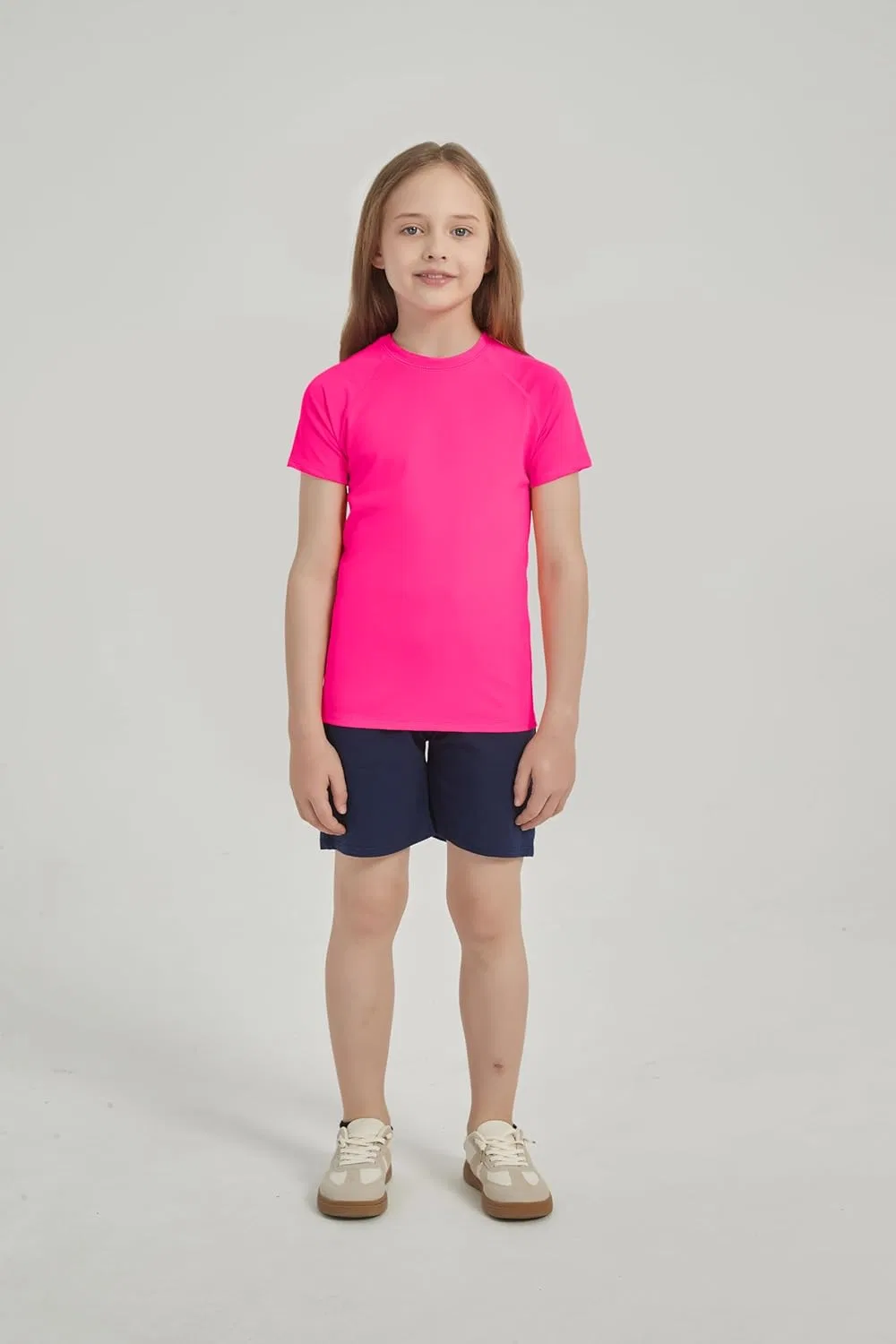 Рашгард для мальчиков и девочек UPF 50+, Shouldin, Hot Pink — фото 2