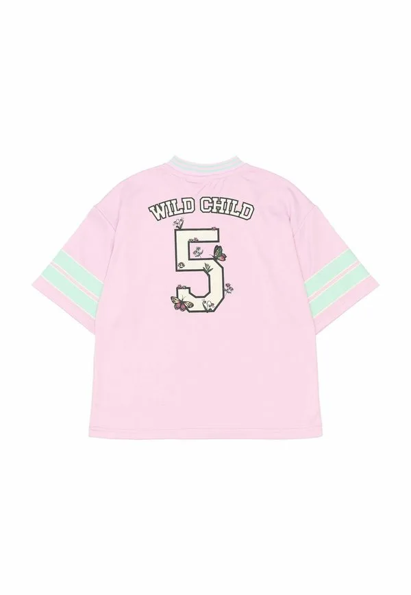 Футболка с принтом The New, Silver/Pink — фото 4