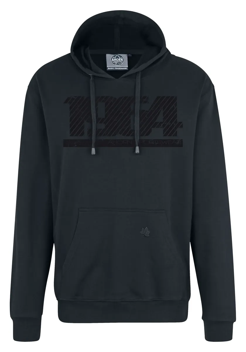 

Толстовка AHORN SPORTSWEAR с капюшоном "GRAPHIC NUMBER", с модным принтом спереди, антрацит