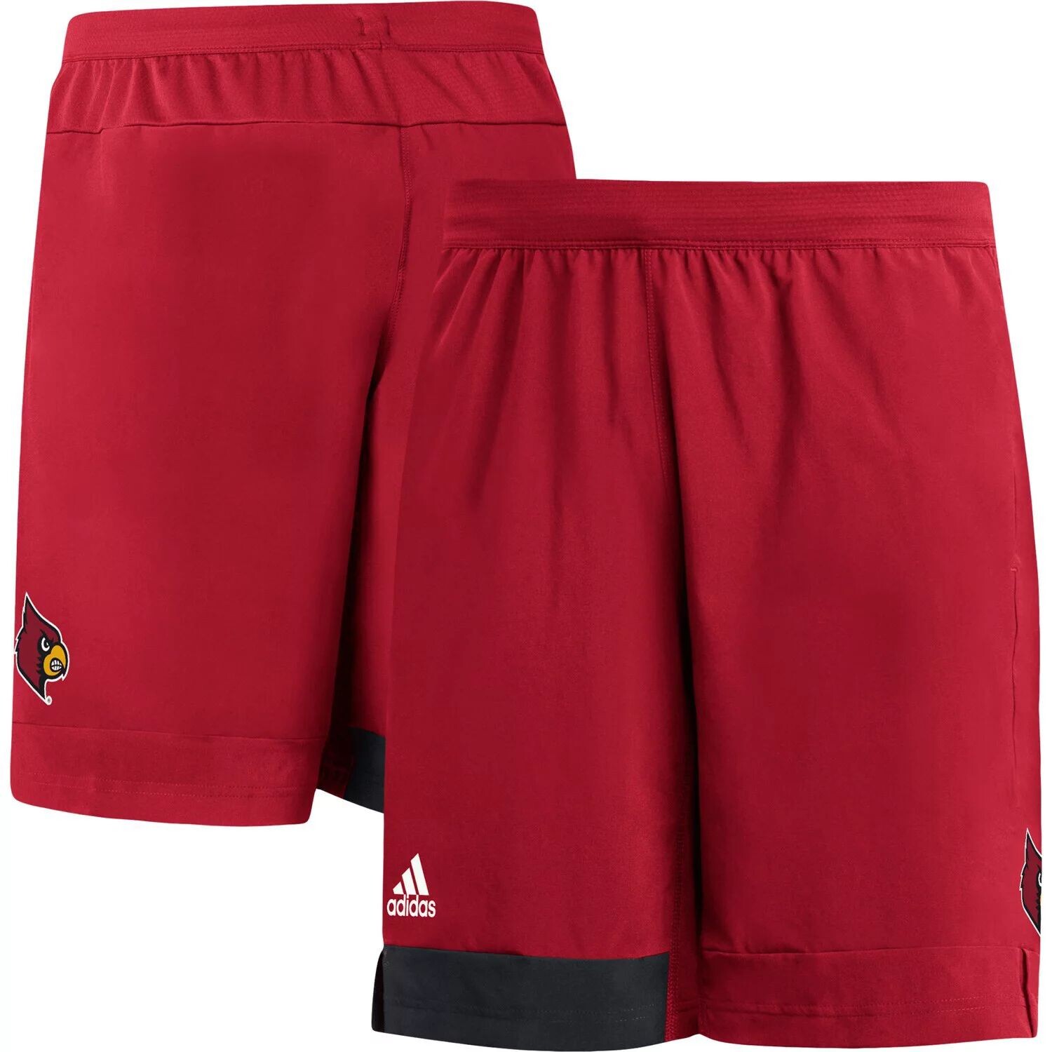 

Мужские красные тренировочные шорты Louisville Cardinals adidas
