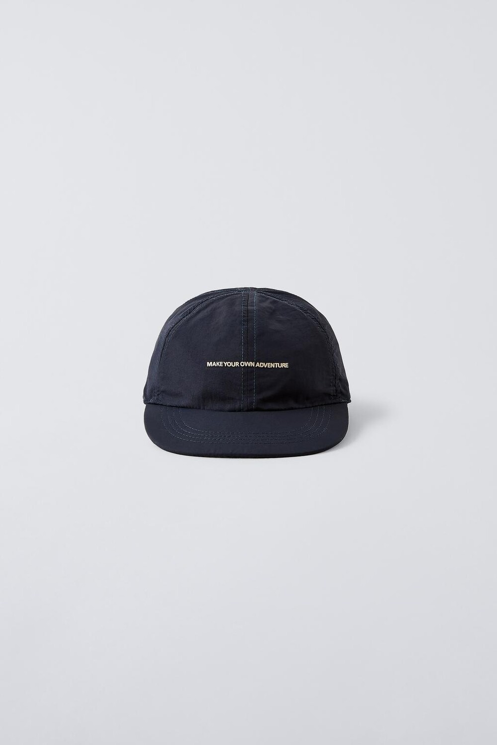 

Двусторонняя кепка из нейлона с клеткой ZARA, синий