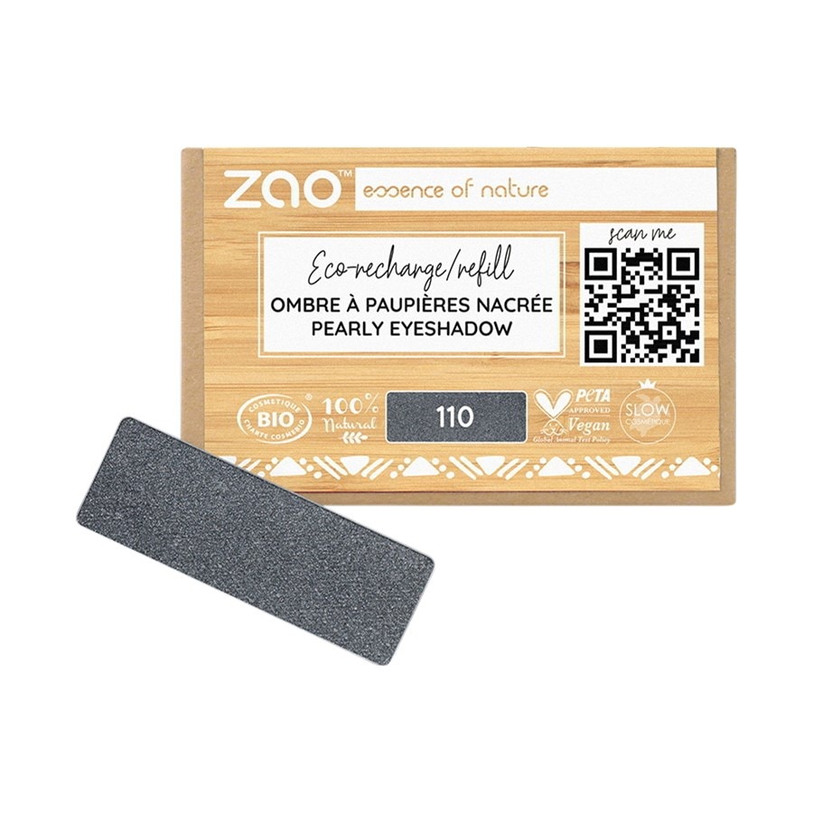 

Тени для век и праймер Zao Pearly Eyeshadow Refill, 110 Metal Grey / 1,3 g