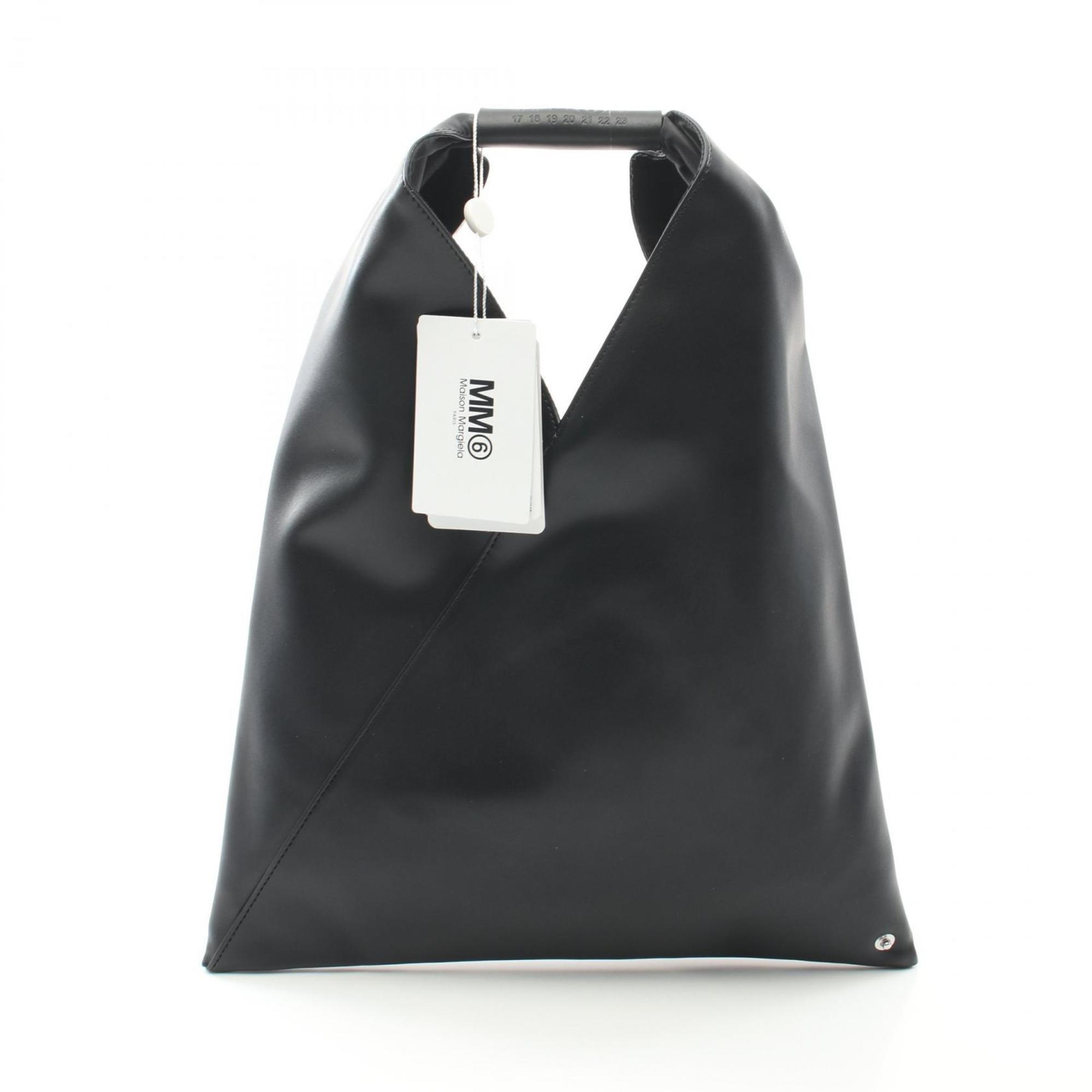 

Mm6 Maison Margiela кожаная сумка-тоут из эластана, черный