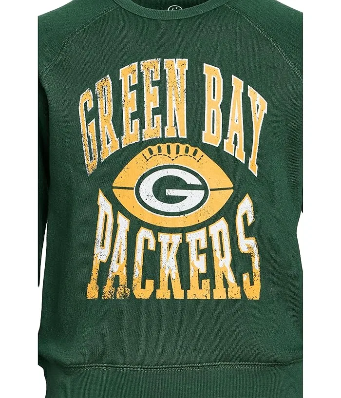 Худи NFL Green Bay Packers Hot Route Raglan Junk Food Clothing Kids, Hunter — фото 3