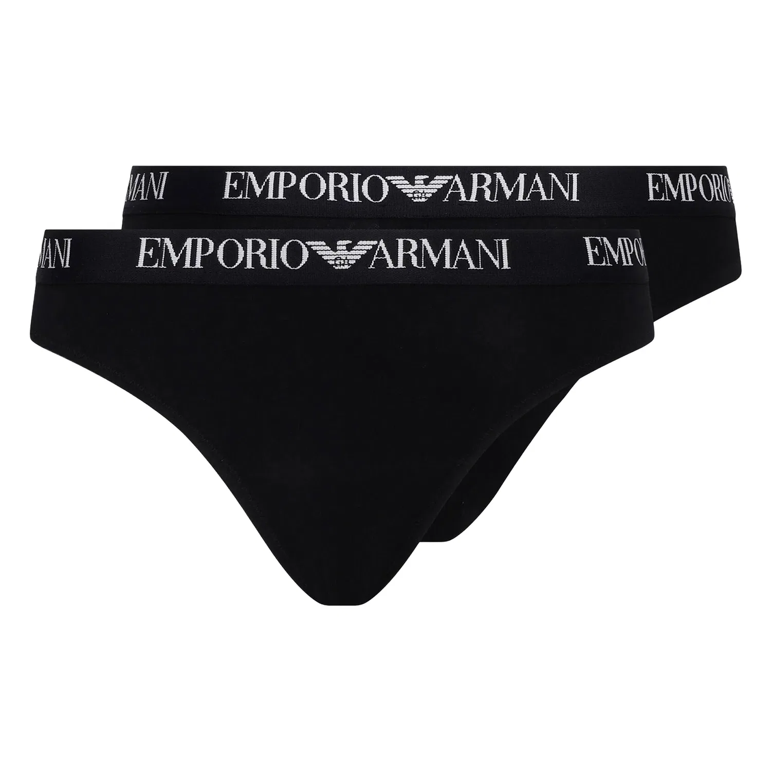 Слипы Brazilian, набор 2 шт, Emporio Armani, черный