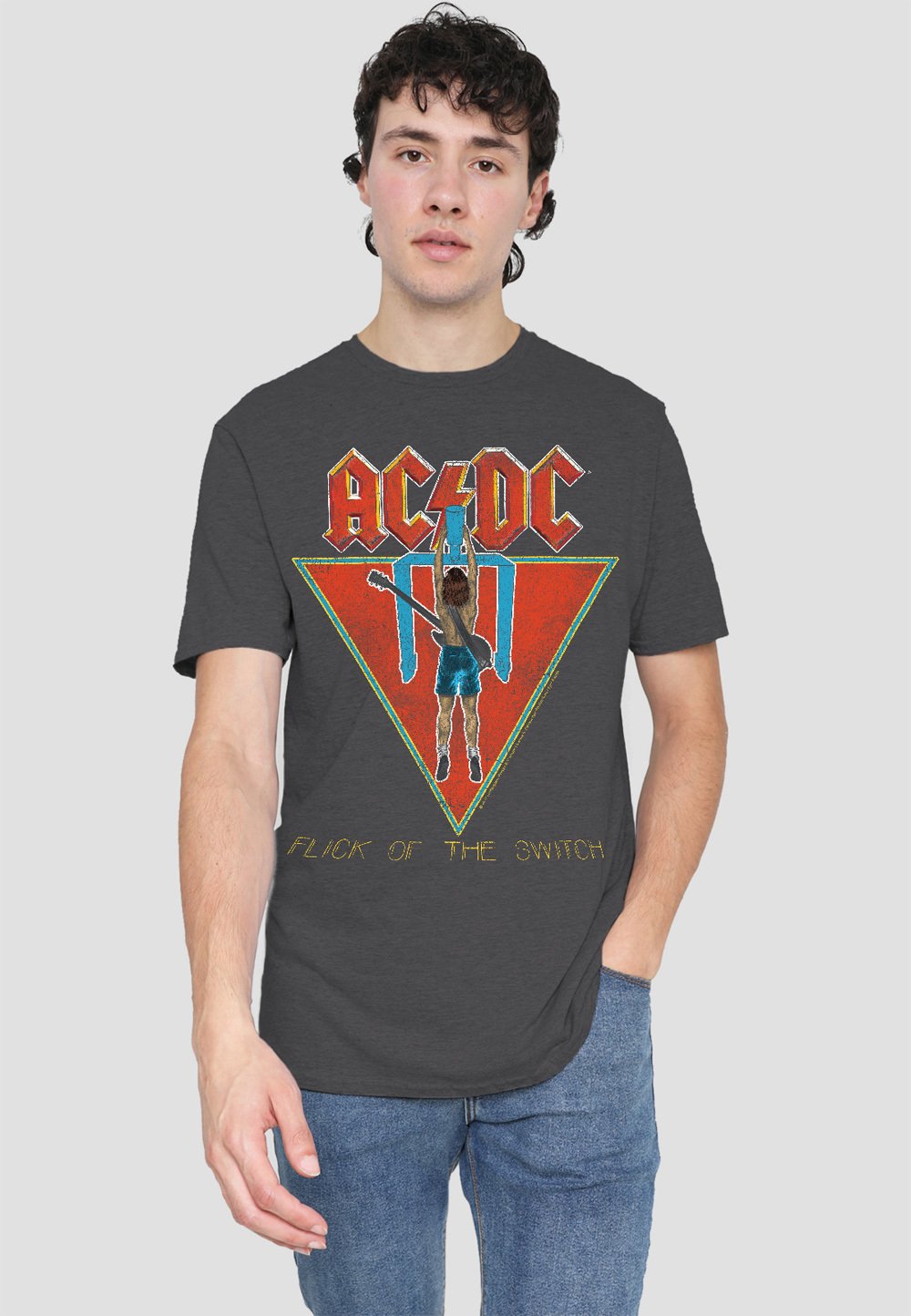 

Футболка с принтом AC DC FLICK OF THE SWITCH Cotton Soul, антрацит