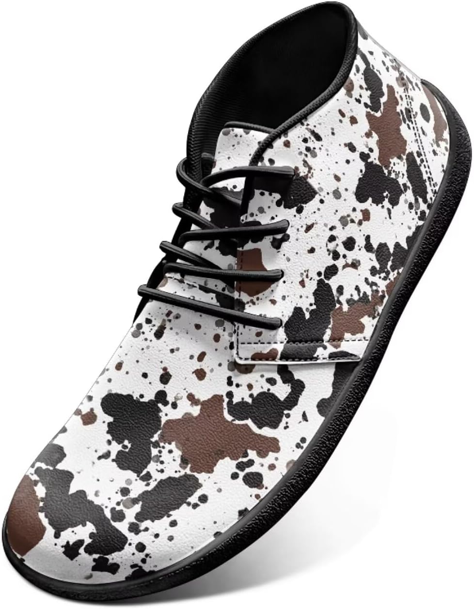 

Мужские дорожные кроссовки Anima Print с широкой носочной частью, классические низкие кеды с нулевым перепадом, легкие минималистичные кроссовки Chririnla, Cow Pattern