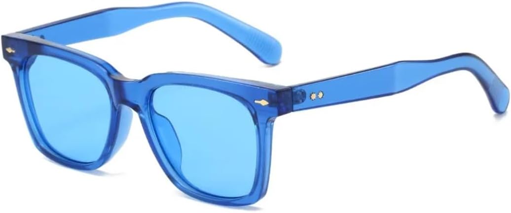 

Солнцезащитные очки с защитой от УФ-излучения UV400 | Панк, маленькая оправа | Линзы конфетных цветов | Для женщин и мужчин | Для занятий спортом на открытом воздухе и вождения DSVIGF, Blue