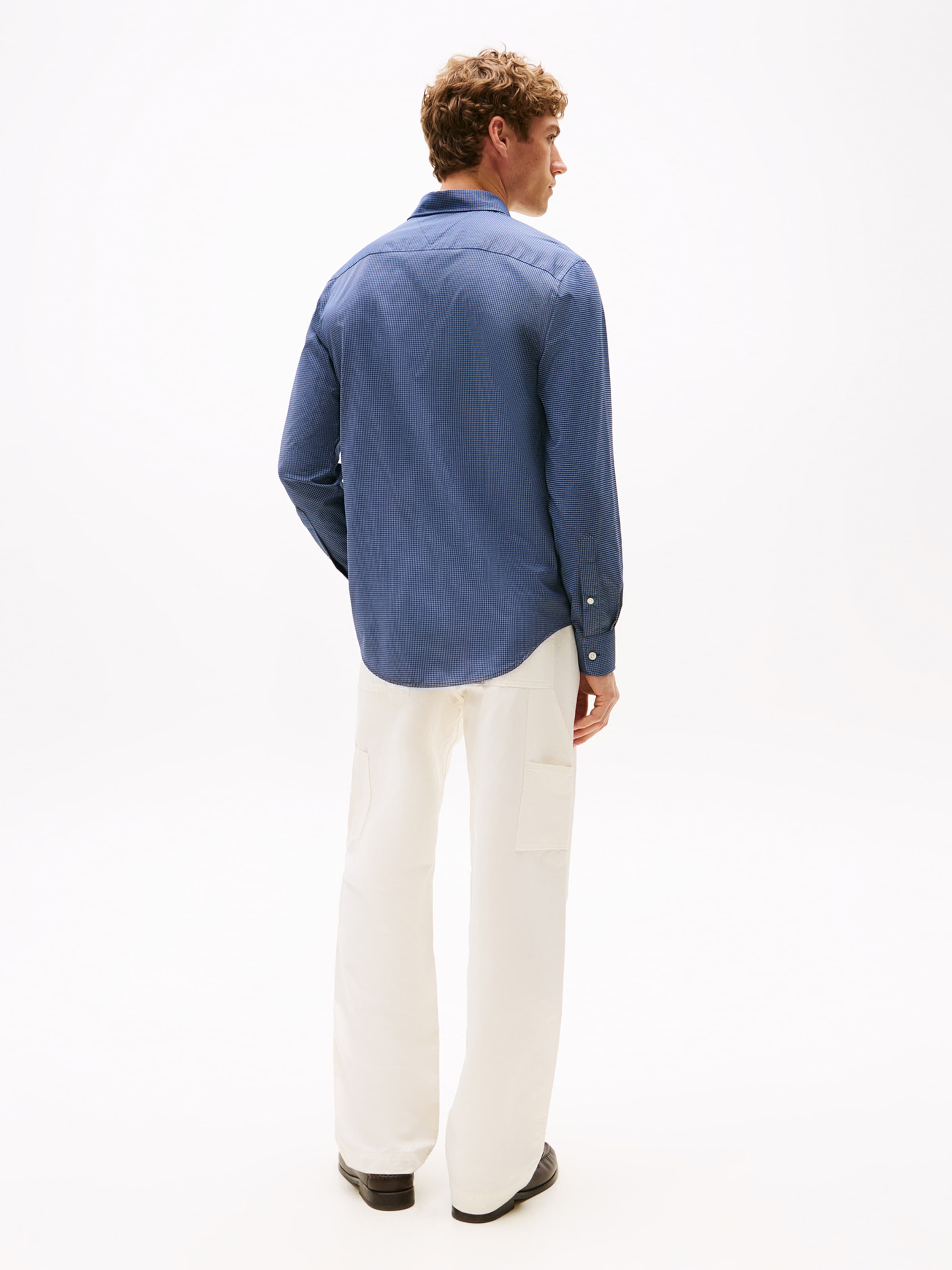 TOMMY HILFIGER Рубашка на пуговицах 'Performance' в цвете Navy, Regular fit — фото 3