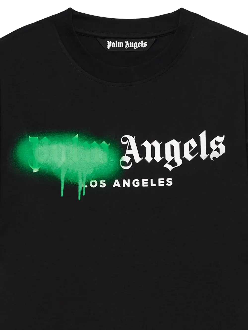 Футболка Spray City с логотипом Los Angeles и эффектом стекания Palm Angels, черный — фото 3