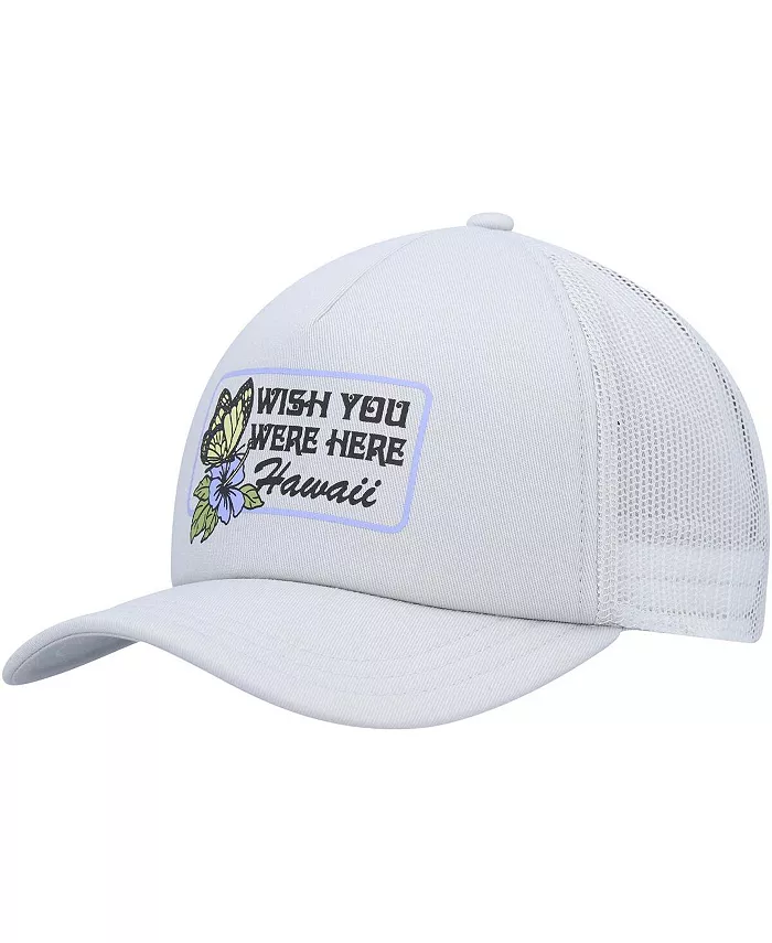 

Женская серая бейсболка Wish You Were Here Foam Trucker Snapback RVCA