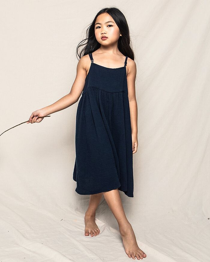Газовая ночная рубашка для девочек Petite Plume Serene - Little Kid, Big Kid, синий — фото 3