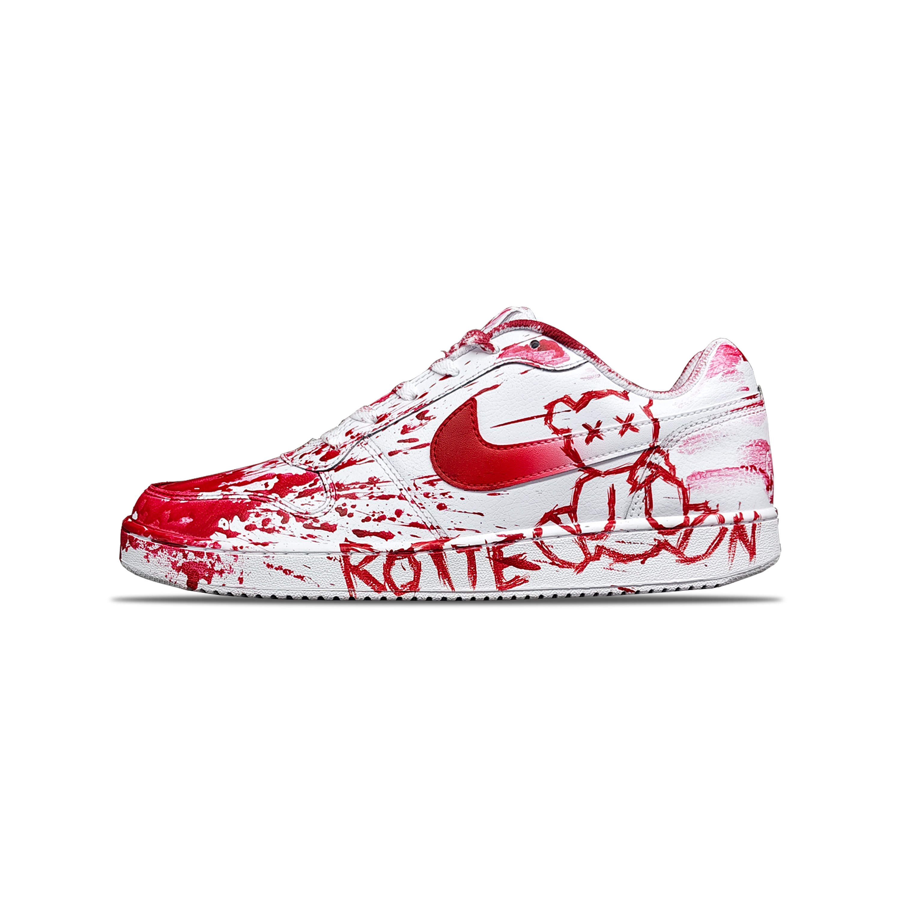 

Nike Кроссовки для скейтбординга EBERNON, низкие, мужские, белые/красные