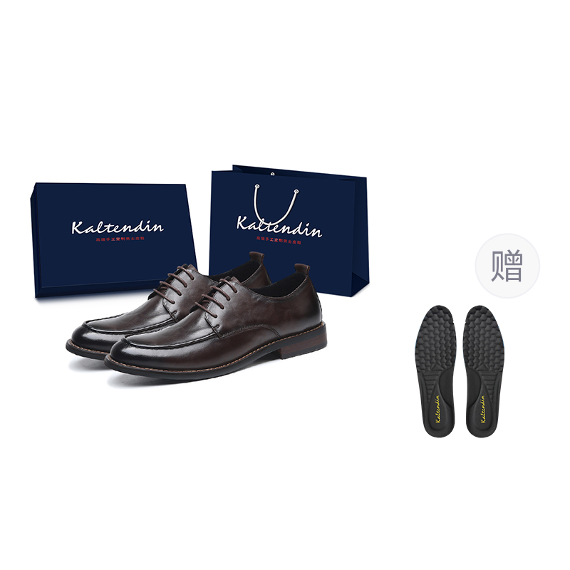 

Kaltendin Мужские туфли черные и темно-коричневые с низким верхом [в коробке со стелькой], цвет Dark Brown[Box with Insole]