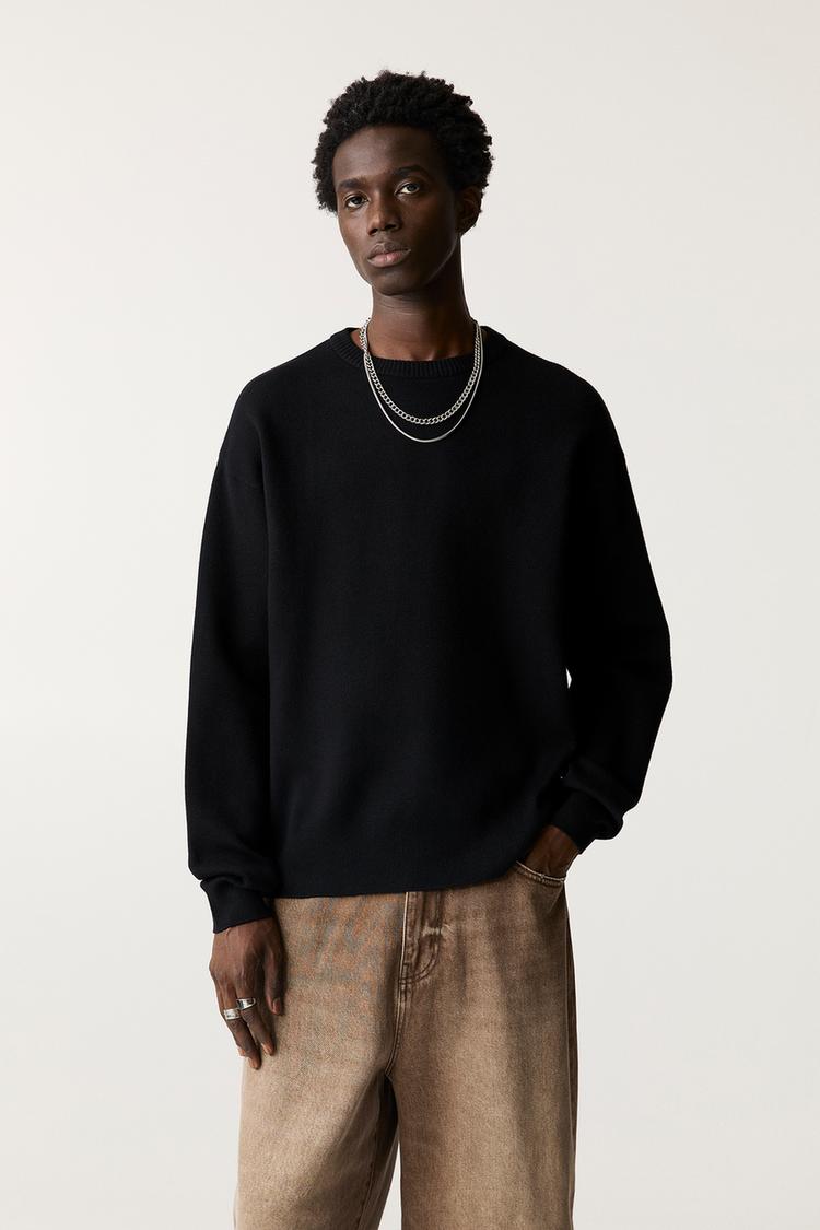 

Базовый мягкий джемпер Pull And Bear, черный