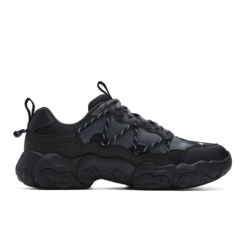 FILA FLUID 6 устойчивые к истиранию, дышащие, легкие низкие кеды мужские Black Gray — фото 3