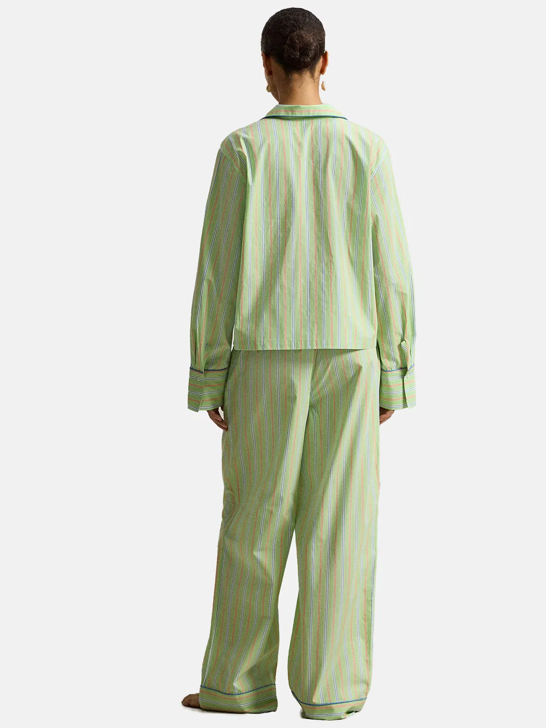 Пижама 'Рубашечная полоска' Polo Ralph Lauren, Yellow/Light Green — фото 3