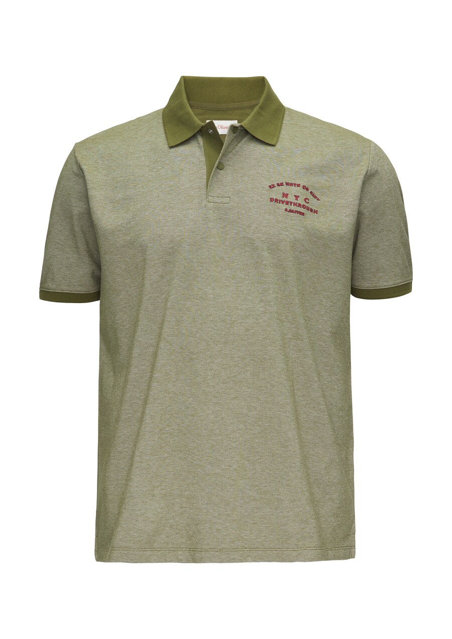 

Рубашка поло s.Oliver Shirt, цвет olive/mottled green