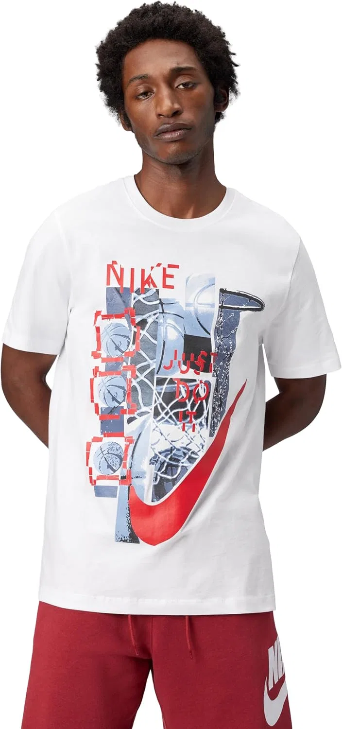 Футболка баскетбольная Nike, белый, X-Large