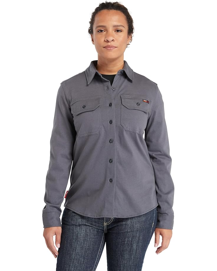 

Рубашка Timberland PRO FR Cotton Core Button Front Shirt, угольный