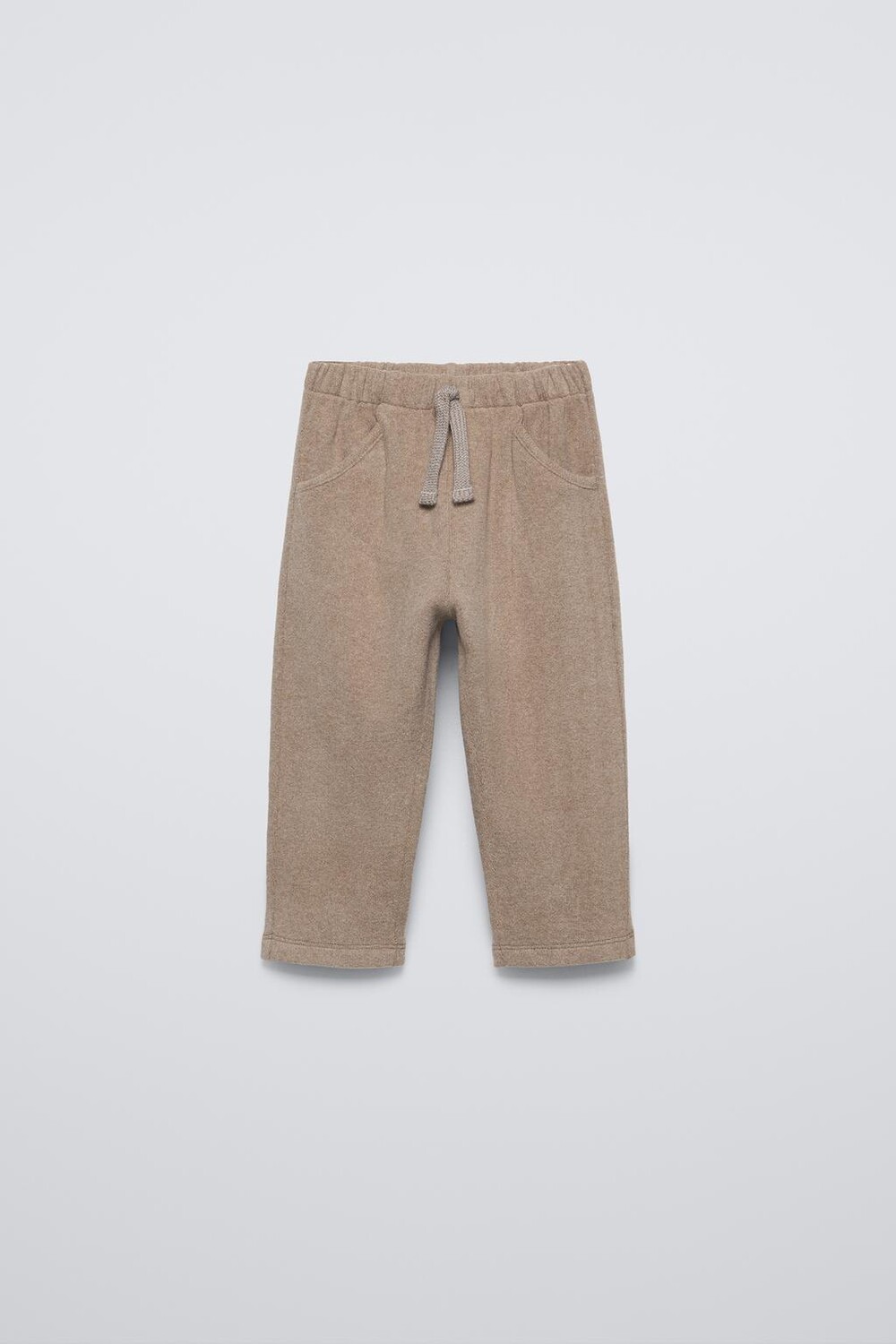 

Мягкие брюки с карманами ZARA, кэмел
