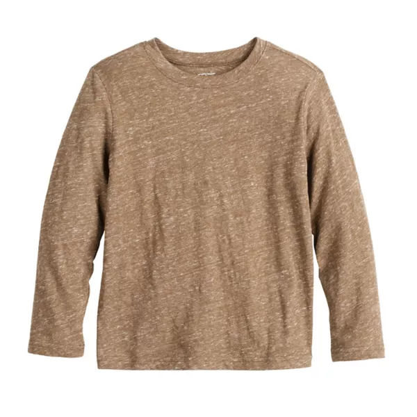 

Мальчиковая футболка с длинным рукавом Essential Texture, 4-12 лет Jumping Beans, коричневый