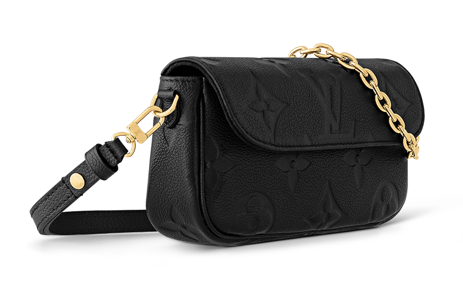 LOUIS VUITTON Кошелёк на цепочке Айви чёрный — фото 4