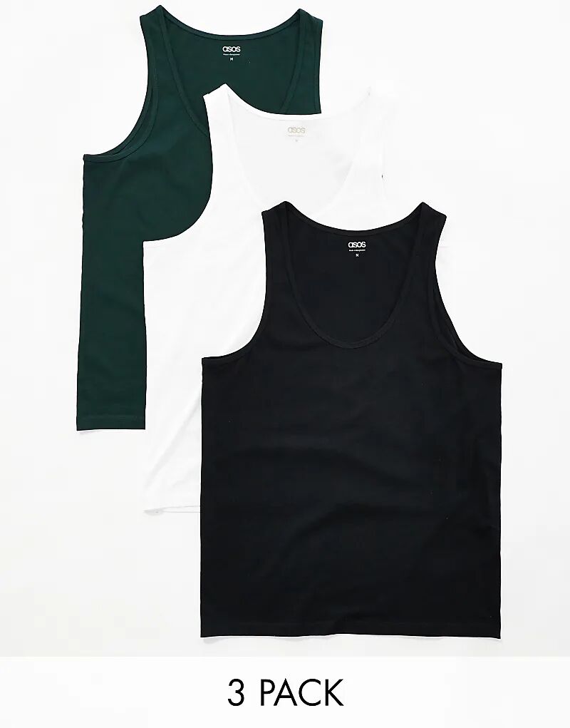 

3 комплекта топов разных цветов ASOS DESIGN