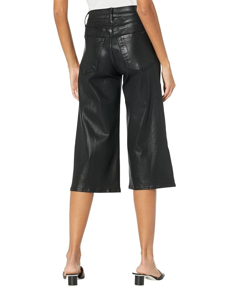 

Брюки 7 For All Mankind Alexa Culottes w/ Faux Pocket, цвет Coated Black