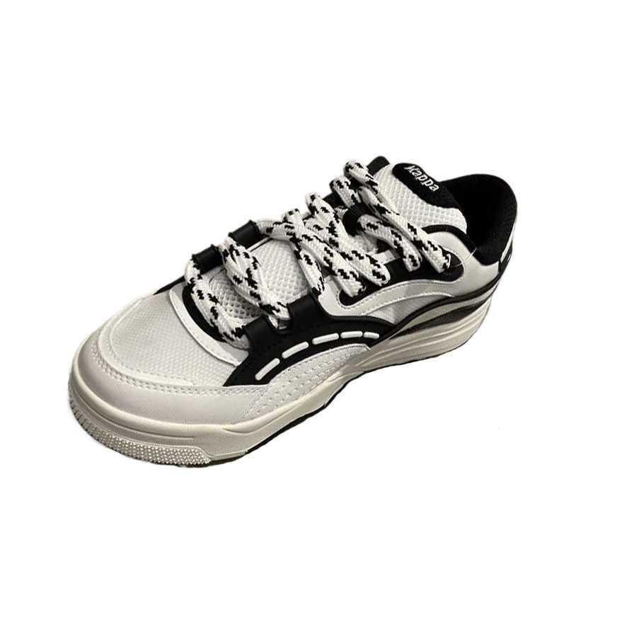 

Kappa Антискользящие износостойкие низкие скейтерские кроссовки унисекс черные, цвет Black