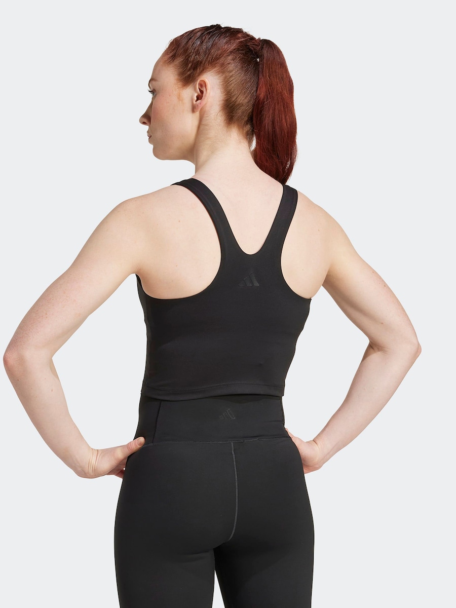 Спортивный бюстгальтер-бралетт ADIDAS PERFORMANCE All Me, черный — фото 3