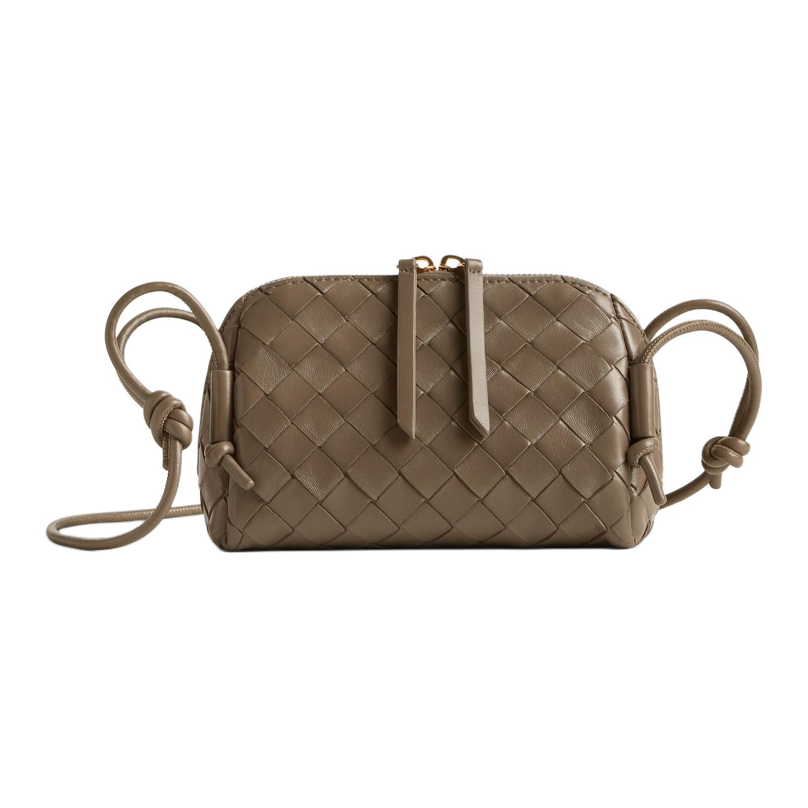 

Bottega Veneta Женская овчинная сумка через плечо сосновый шишка