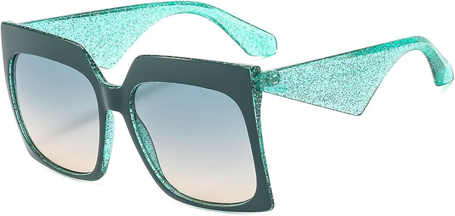 

Солнцезащитные очки Willochra Oversized Cat Eye, модные женские очки, трендовые мужские солнцезащитные очки с градиентным покрытием, защита от ультрафиолета UV400 F25, Green