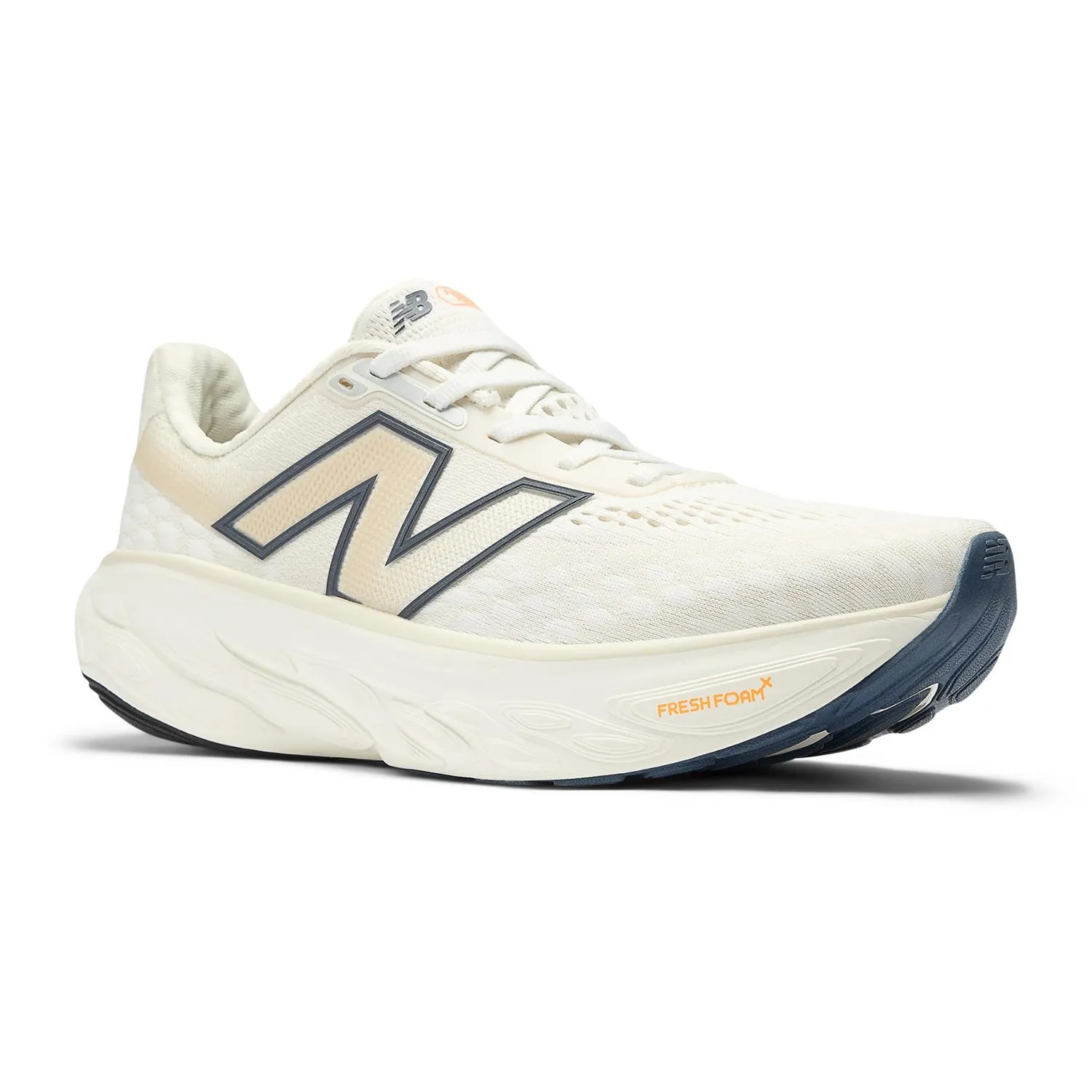 Женские кроссовки Fresh Foam X 1080v14 для бега по дороге New Balance, Sea Salt/Vintage Indigo/Mango — фото 3