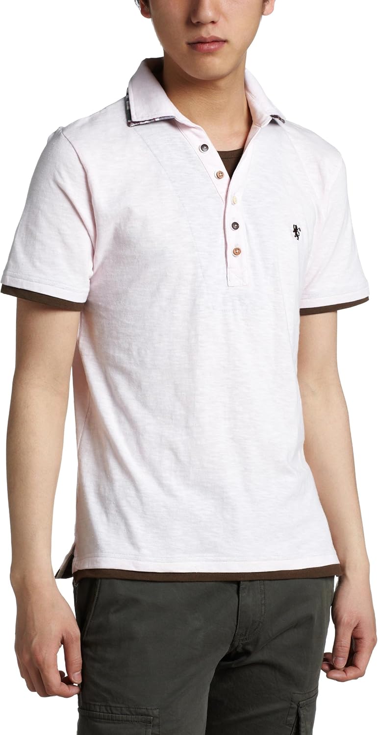 

Рубашка-поло в клетку из джерси Pincponc, розовый