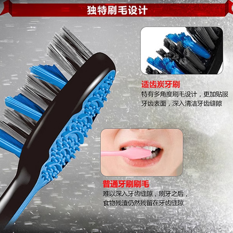 Многофункциональная зубная щетка для защиты и очистки зубов COLGATE, синий/мультиколор — фото 2