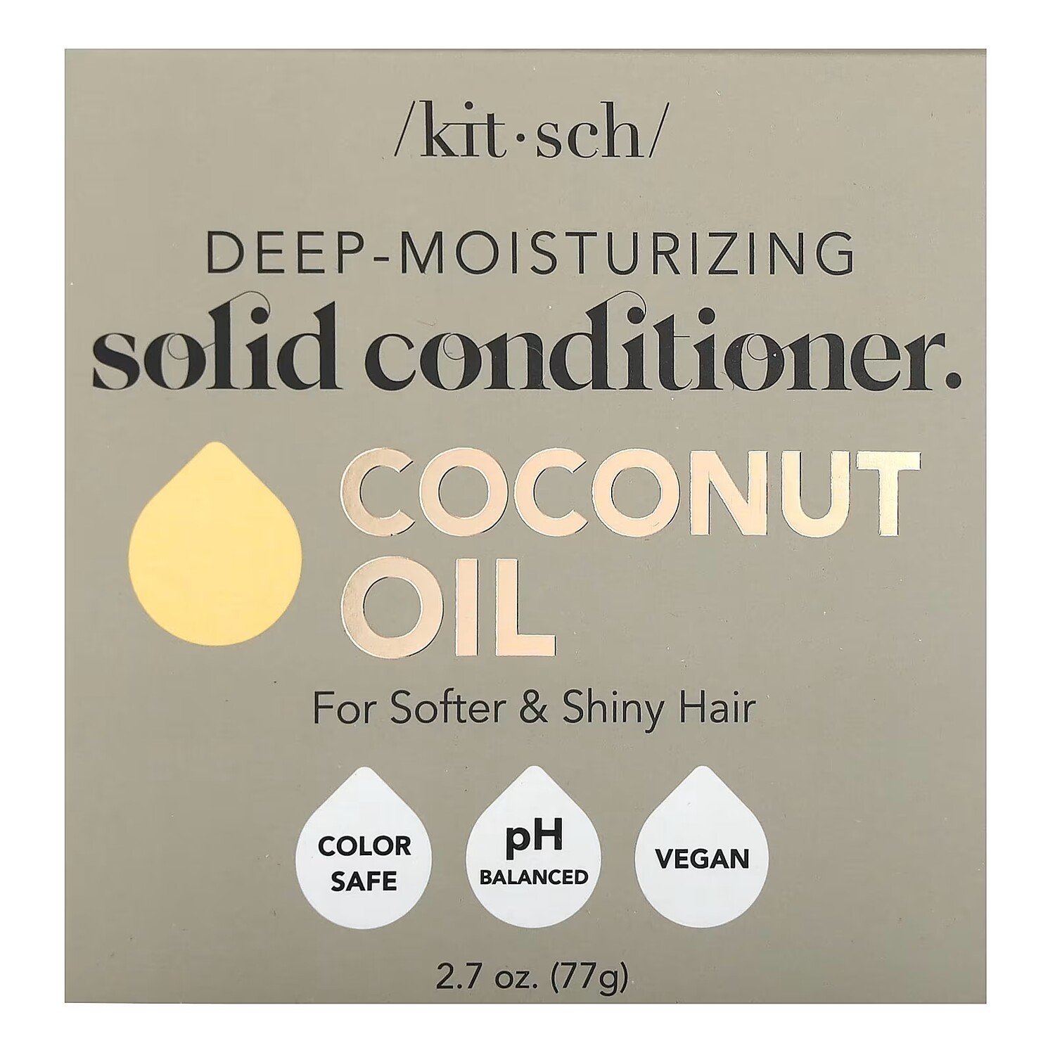 

Кондиционер Kitsch Deep Moisturizing Solid Bar Coconut Oil White Tea & Coconut 77 г