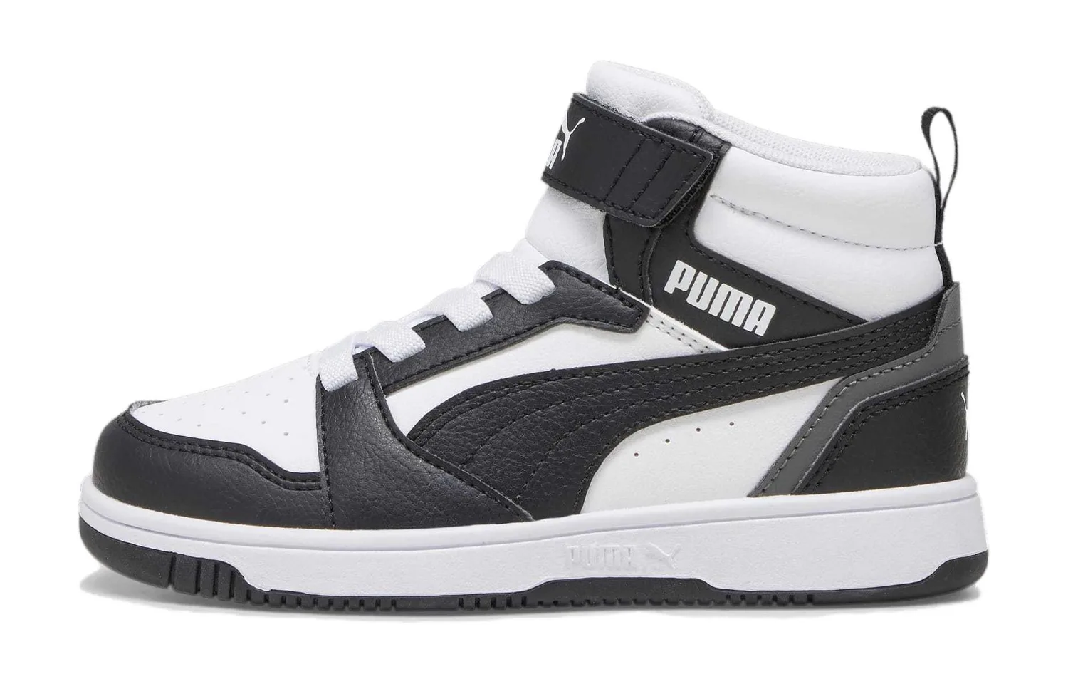 PUMA Кроссовки для скейтбординга mid top детские REBOUND черно-белые