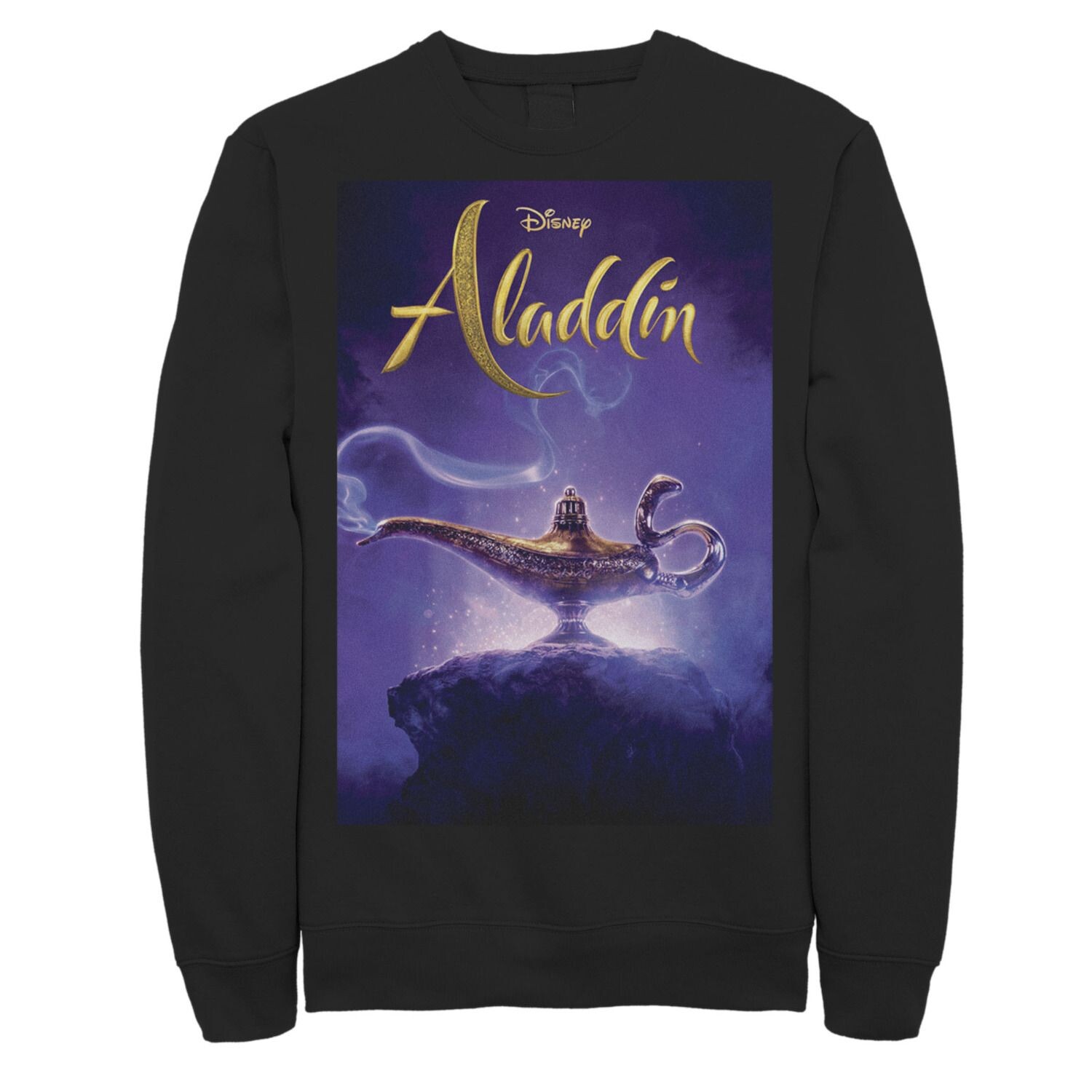 

Мужской постер Aladdin, флисовая лампа с изображением Джина Disney, черный