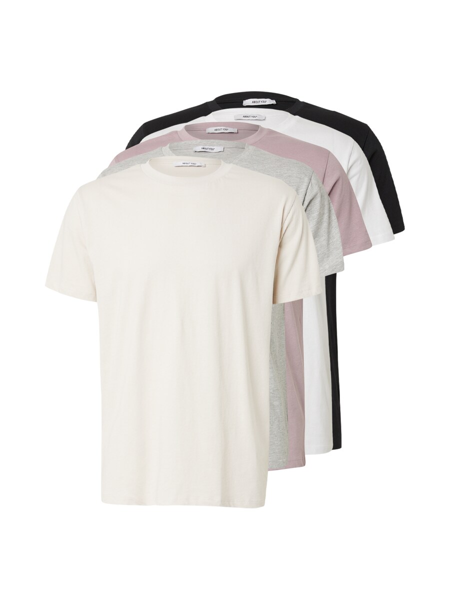 

Рубашка ABOUT YOU Peter, цвет Beige/mottled grey/Lilac/Black/White