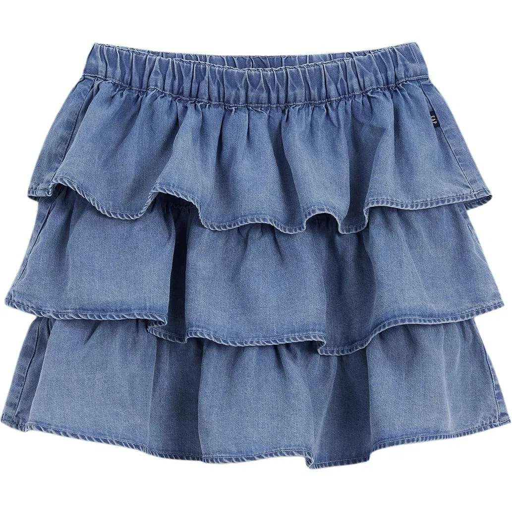Юбка джинсовая GAP Kids Light Washed