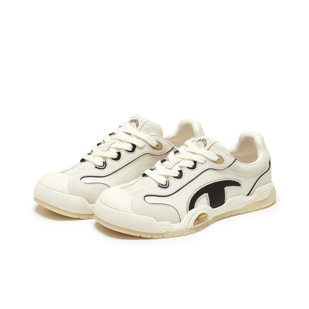 Низкие скейтерские кроссовки мужские milk white/black Champion, белый белый/черный — фото 4